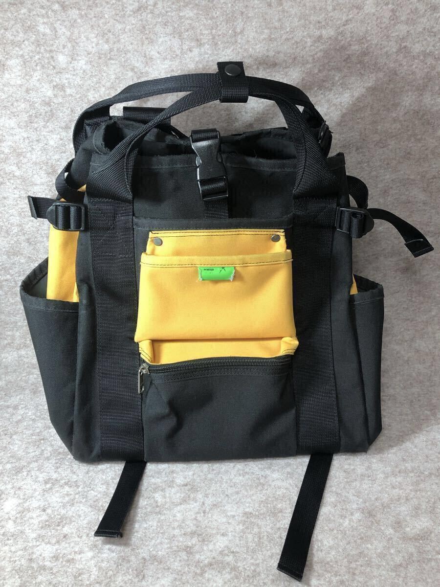 ポーター Porter バックパック ユニオン UNION リュックサック ブラック イエロー拍卖