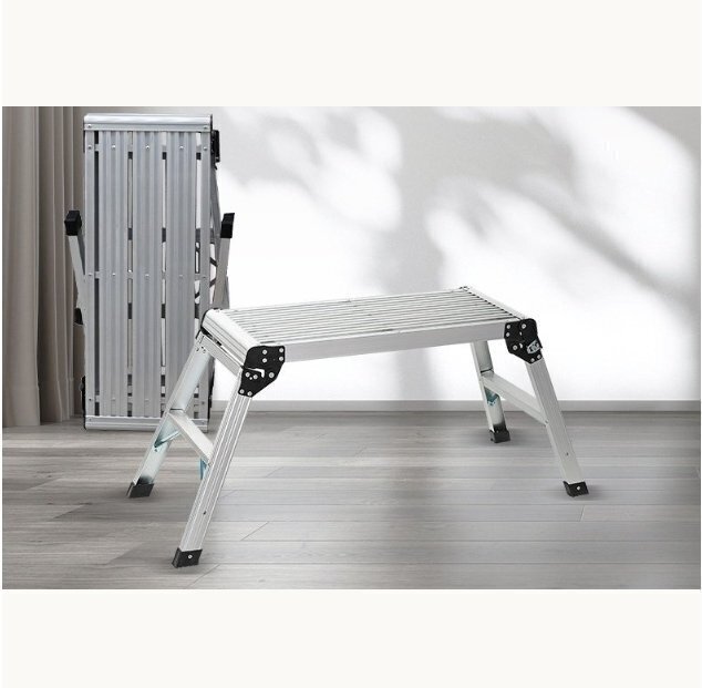 アルミ足場台 脚立 アルミ洗車台 2段 折りたたみ 踏み台 洗車 昇降 軽量 スツール ステップ 耐荷重150kg拍卖