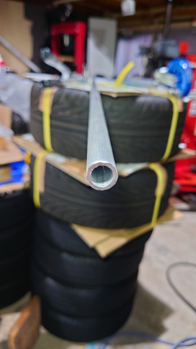 アルミパイプ 16φ 2mm 1m ブローバイホース オイルリターン 製作に S13 S14 S15 シルビア 拍卖