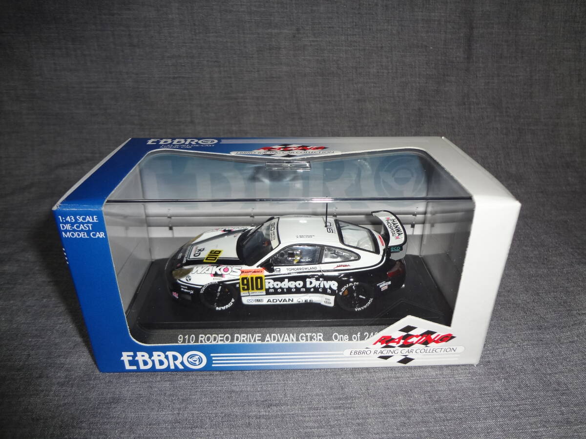 ★エブロ 1/43 910 RODEO DRIVE ADVAN GT3R #910 JGTC 2002★BLACK/WHITE No.292拍卖