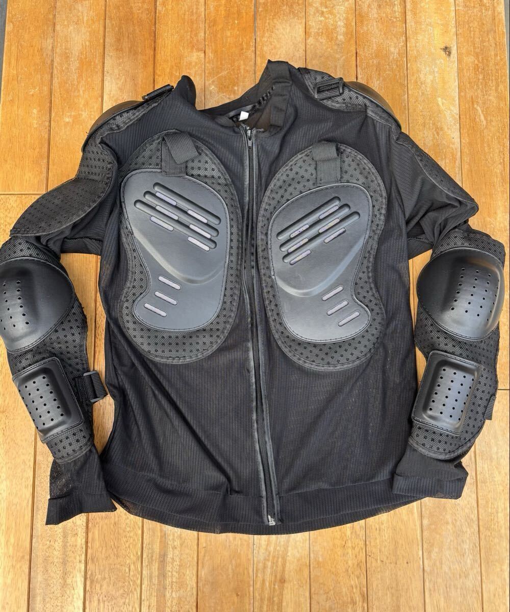 美品 中古 バイク用 インナープロテクター XXXLサイズ メッシュタイプ 脊椎パッド プロテクタースーツ 背骨保護 ビックサイズ 大サイズ 拍卖