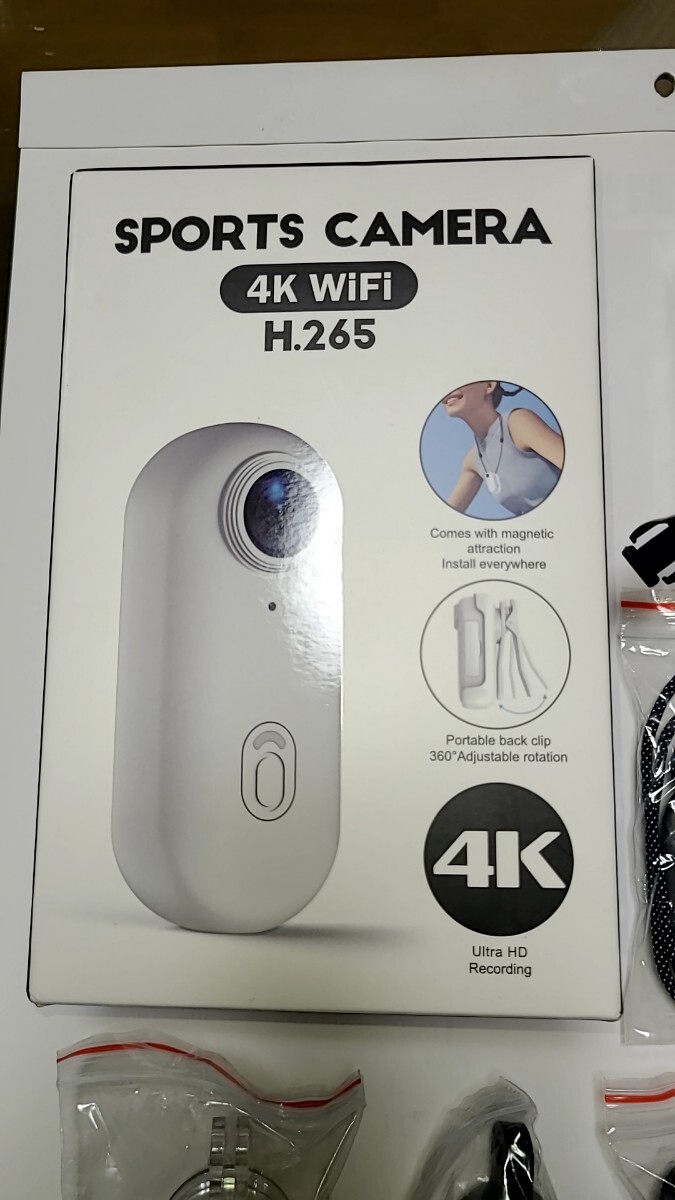 スポーツカメラ小型 4K WiFi(用途は色々です→自転車 ロードバイク 防犯カメラ アクションカメラ クロスバイク)拍卖