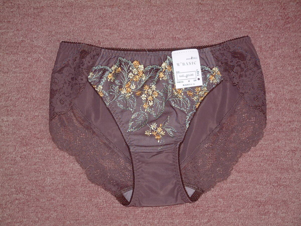 ★ワコール W'BASIC フラワー×エンブロイダリーレース ショーツ Mサイズ PMI133 DR拍卖