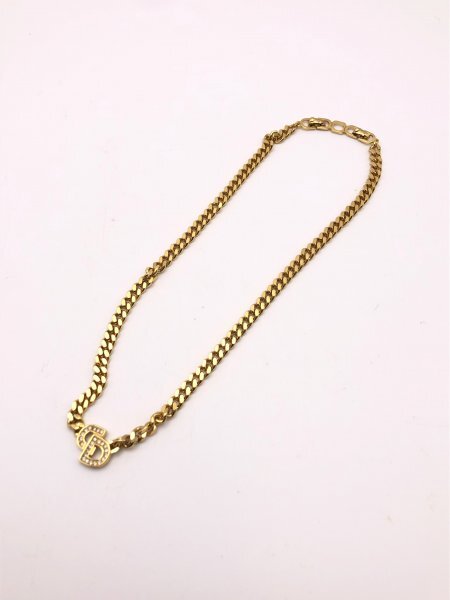 【1-25-43】Christian Dior クリスチャンディオール CD ロゴ ラインストーン ブレスレット アクセサリー拍卖