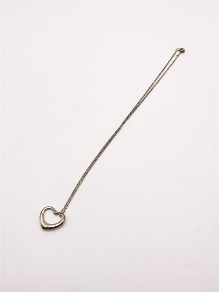 【2-21-06】TIFFANY&Co ティファニー エレサペレッティ オープンハート SV925 ネックレス ペンダント アクセサリー拍卖