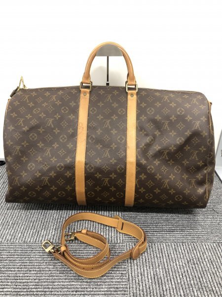 【2-22-03】LOUIS VUITTON ルイヴィトン モノグラム キーポル バンドリエール55 M41414 TH0924拍卖