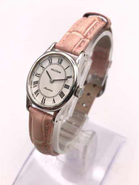 【3-32-19】稼働品 WALTHAM Maxine ウォルサム マキシーヌ 手巻き 2針 腕時計拍卖