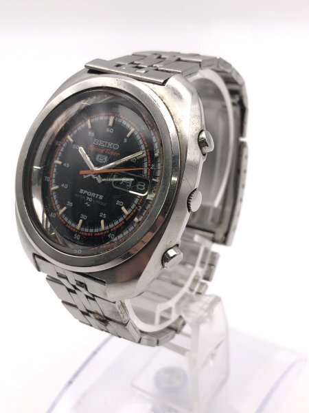 【3-27-12】SEIKO セイコー 5 SPORTS SPEED TIMER スピードタイマー 自動巻き デイデイト 7017-8000拍卖
