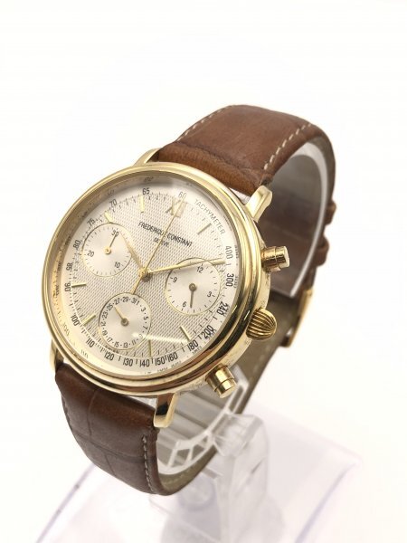 【2-24-11】FREDERIQUE CONSTANT フレデリックコンスタント クラシック クロノグラフ 腕時計 QZ クォーツ 拍卖