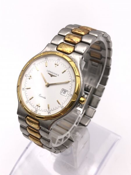 【3-26-16】LONGINES ロンジン Conquest コンクエスト QZ クォーツ ラウンド デイト 腕時計 L1.614.3拍卖