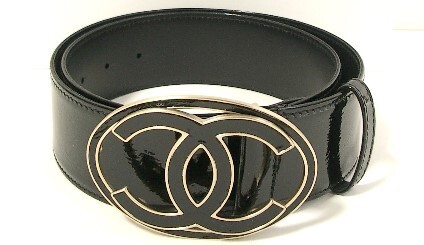 CHANEL シャネル ベルト ブラック パテント 3949拍卖