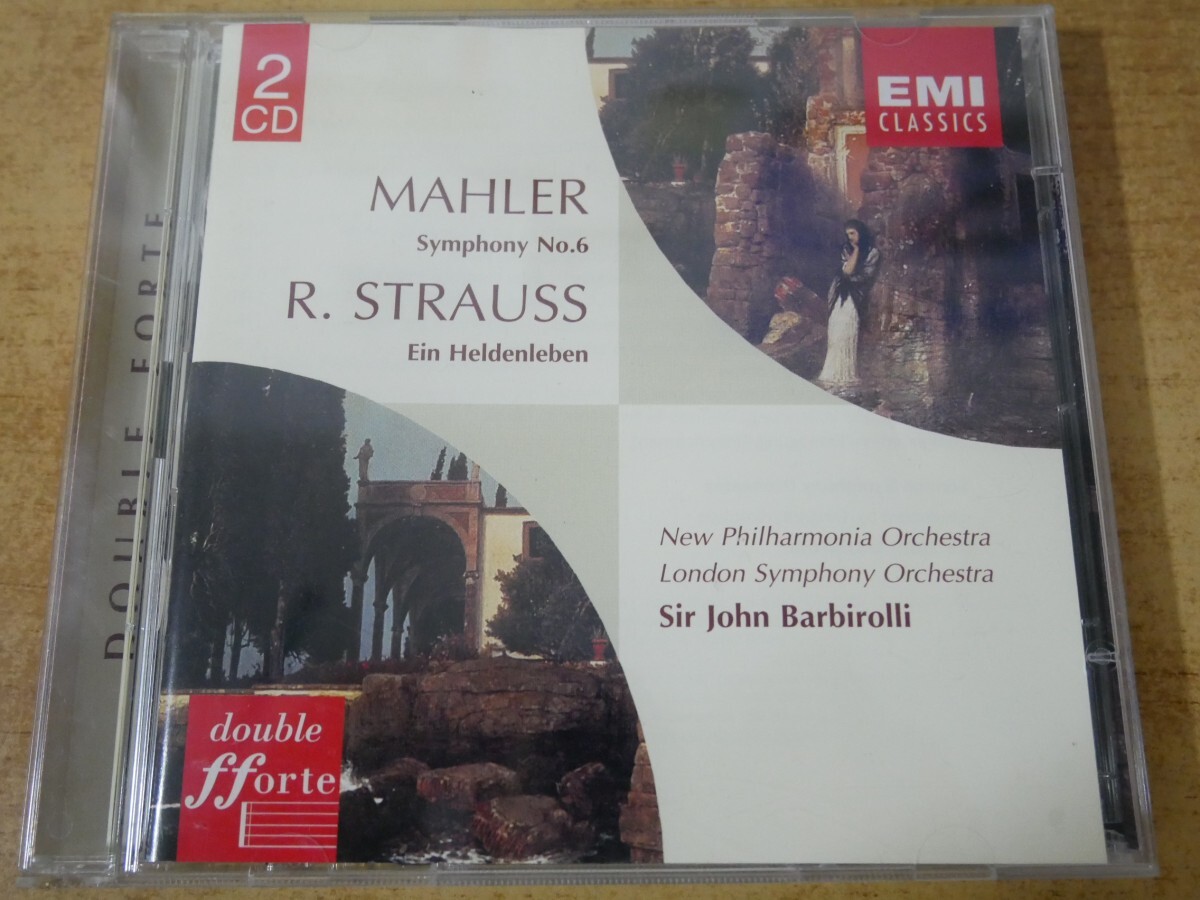 CDn-1839<2枚組>Mahler/ R. Strauss- New Philharmonia Orchestra, London Symphony Orchestra - Sir John Barbirolli Symphony No.6拍卖