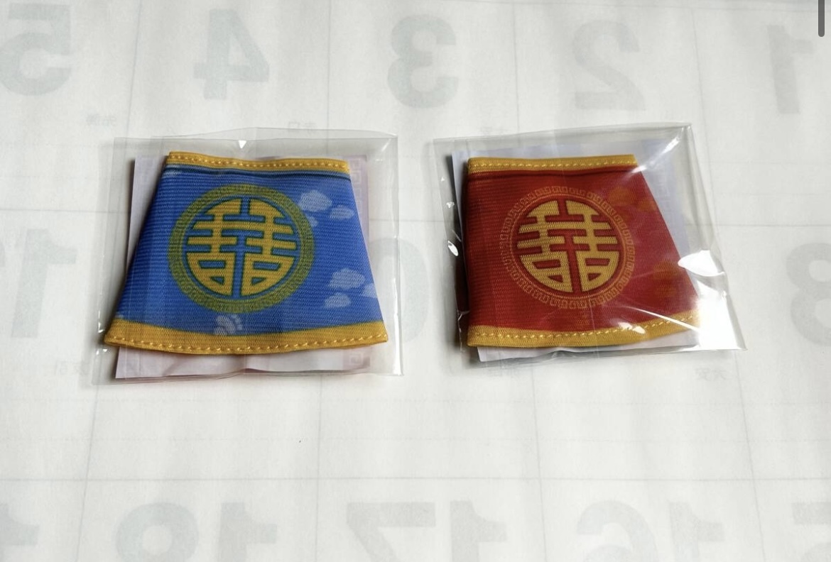 おでシャン なりきりコスチューム チャイナ服 赤 青 2個セット ◆ チャイナフェスティバル2025 おでかけシャンシャン 上野案内所 パンダ拍卖