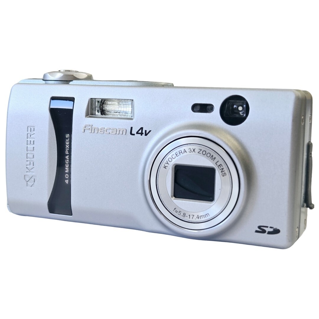 【返品保証】 京セラ Kyocera Finecam L4v バッテリー付き コンパクトデジタルカメラ Z990拍卖