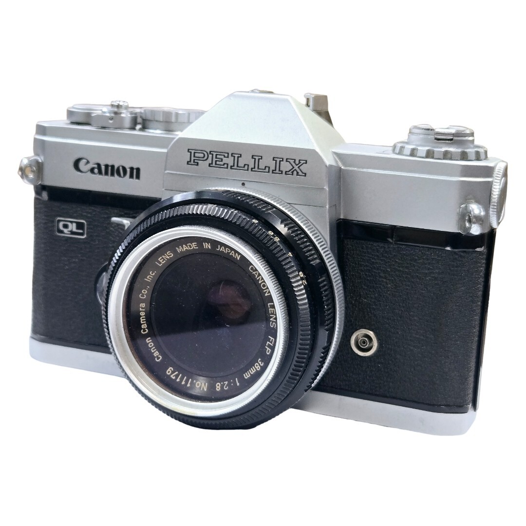 【返品保証】 【希少】 キャノン Canon Pellix QL + FLP 38mm F2.8 ボディ レンズセット Z1922拍卖