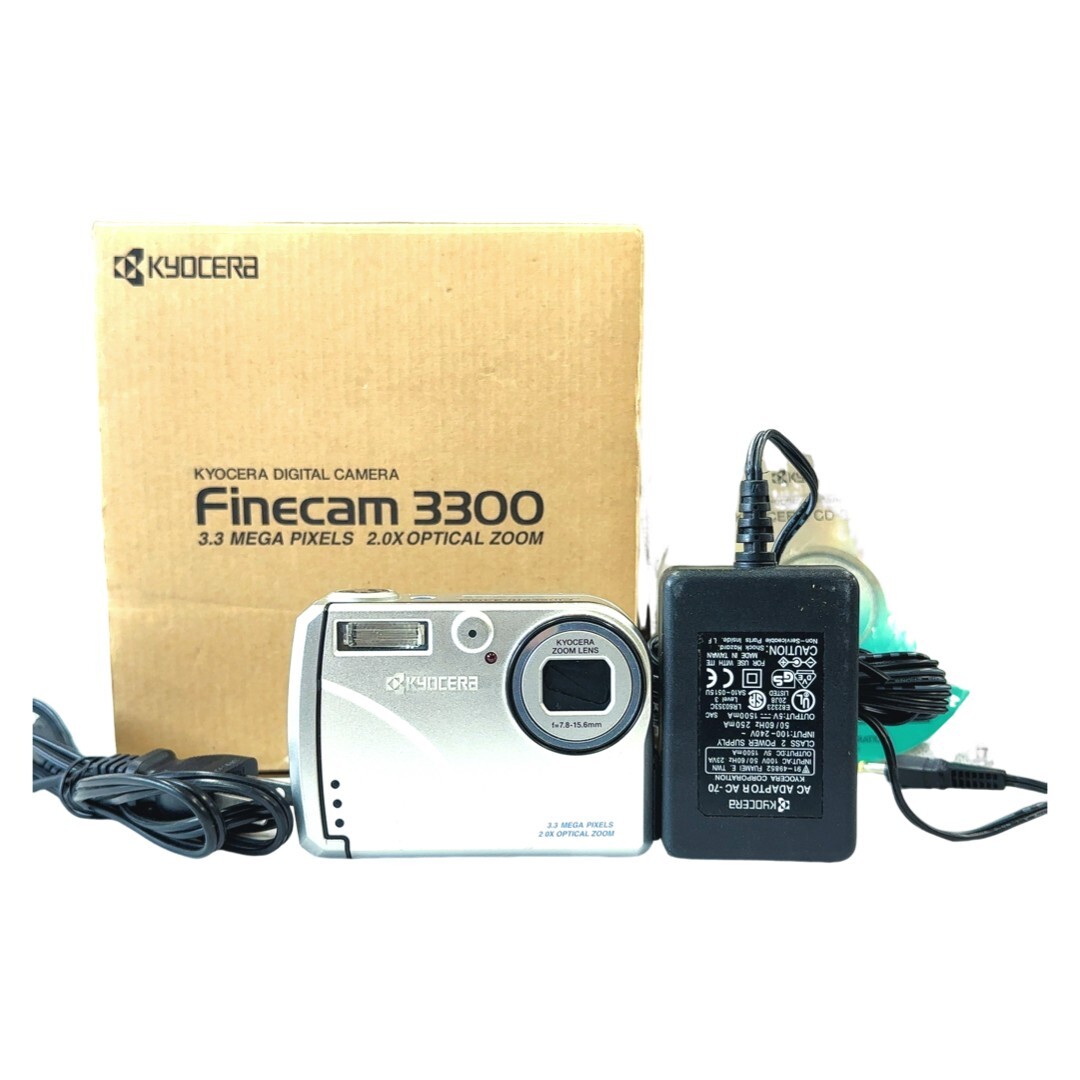 【返品保証】 【元箱付き】 京セラ Kyocera Finecam 3300 Z1016拍卖