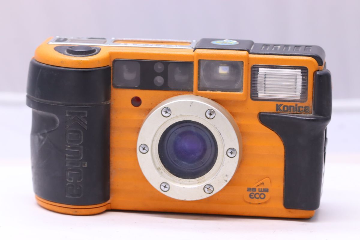 【返品保証】 コニカ Konica 現場監督 28 WB ECO オレンジ コンパクトカメラ Z1939拍卖