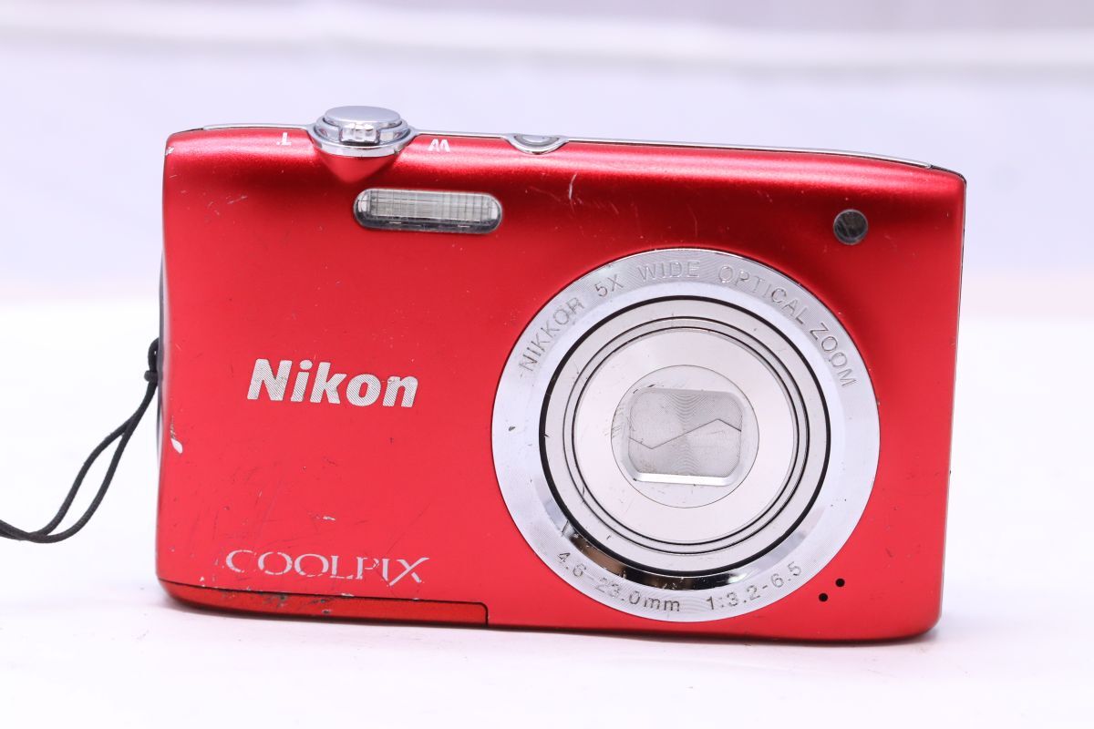 【返品保証】 ニコン Nikon Coolpix S2900 レッド コンパクトデジタルカメラ Z1445拍卖