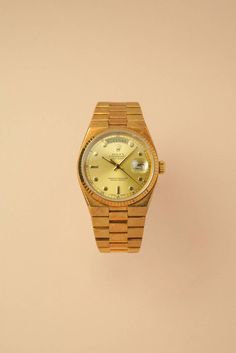 【Vintage】ROLEX ロレックス デイデイト イエローゴールド クォーツ 19018拍卖