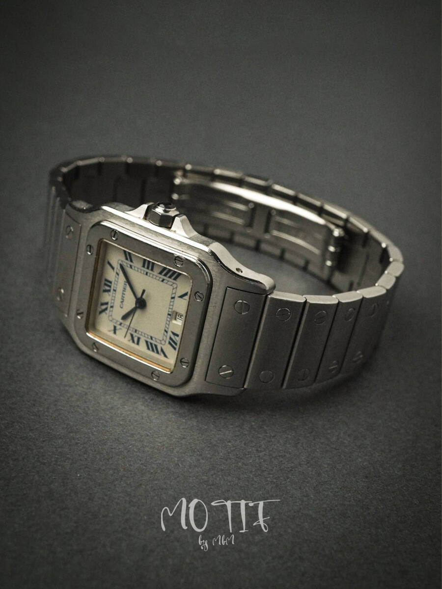 【Vintage】 Cartier カルティエ サントス ガルべ LM ホワイト文字盤 ステンレス W20018D6拍卖