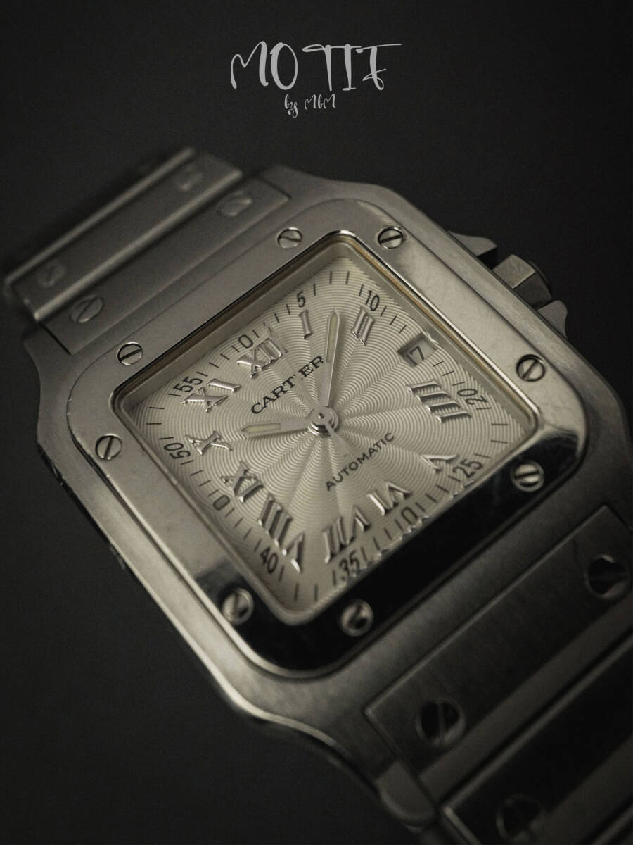 【Vintage】 Cartier カルティエ サントス ガルべLM ホワイト文字盤 ステンレス W20040D6 拍卖