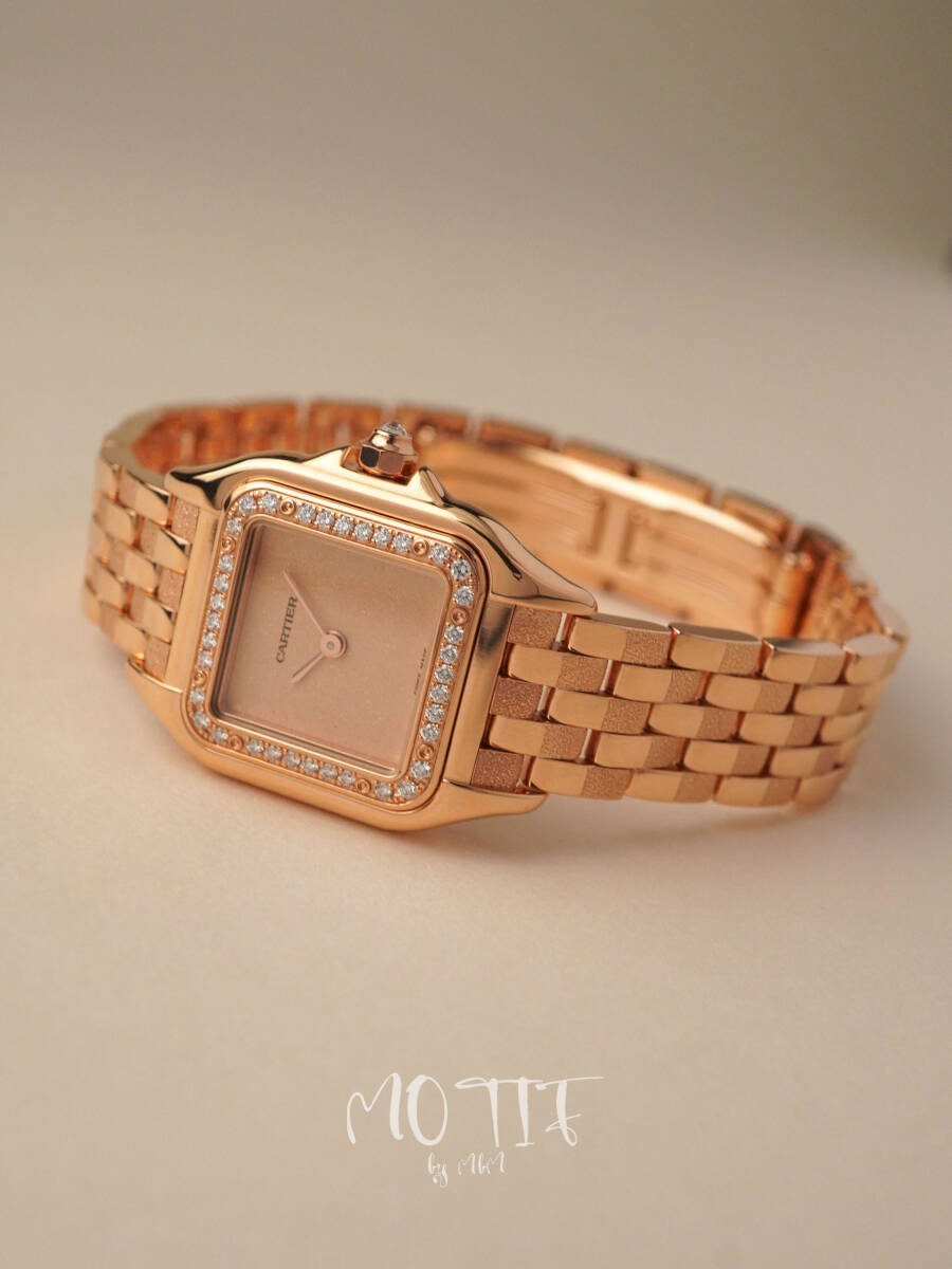 【純正ダイヤモンド】Cartier カルティエ パンテール SM PANTHERE RG QTZ WJPN0058拍卖