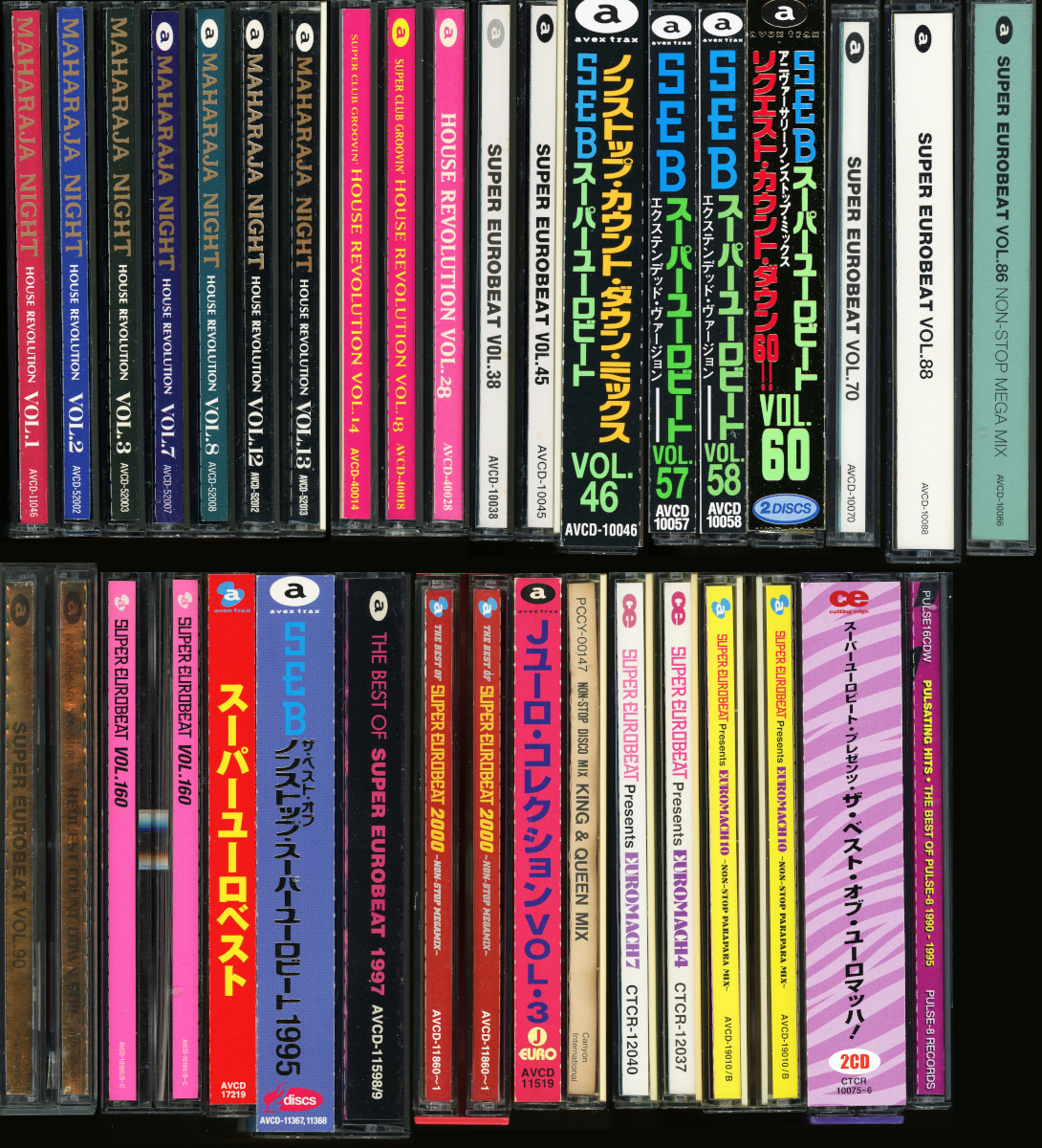 【ジャンク品】クラブ系CD32枚セット Maharaja Night, Super Eurobeat, Euromach など。送料無料拍卖