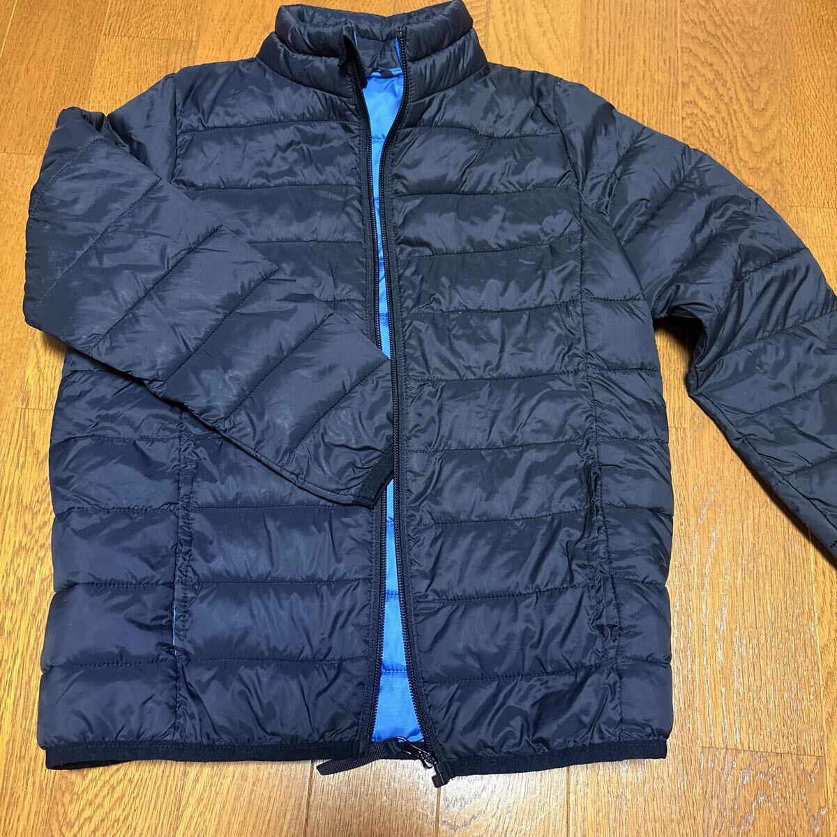 こども服 ダウン コート ダウンジャケット タケヒヨー 130 男の子 冬 黒 青拍卖