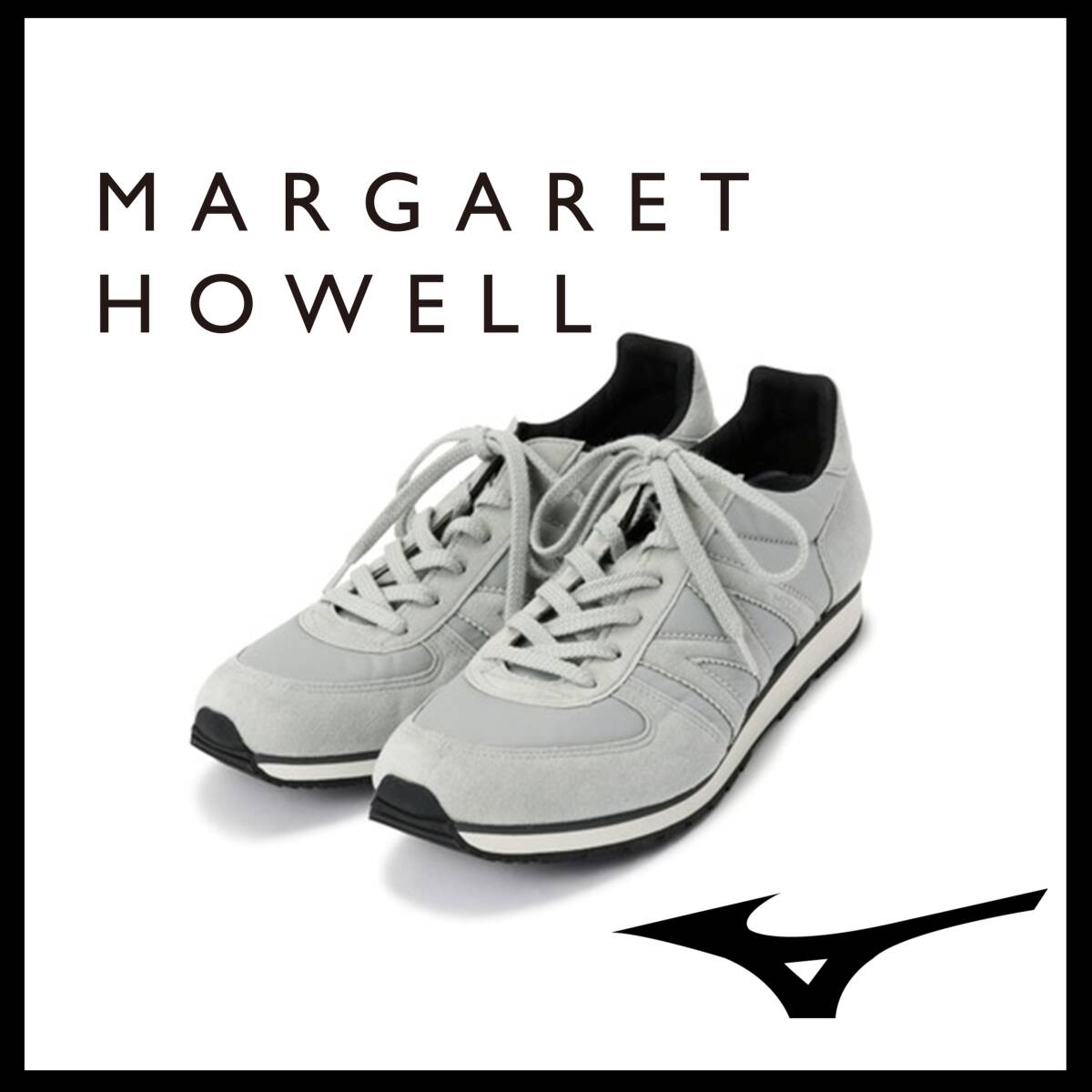 ●○新品未使用 マーガレットハウエル ミズノ MR1スニーカー グレー 27cm【MARGARET HOWELL MIZUNO】ランニングシューズ○●拍卖