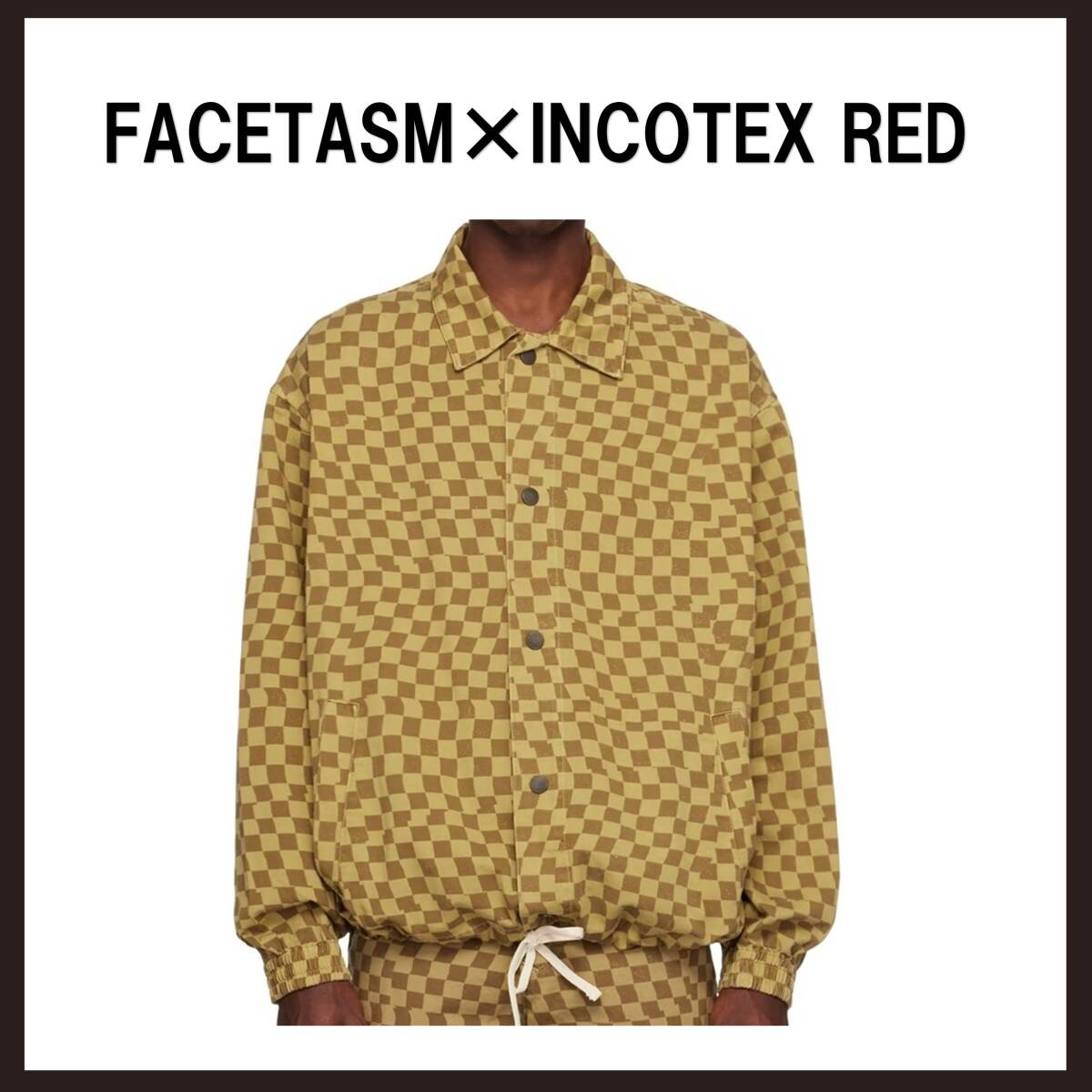 ●○新品未使用 FACETASM×INCOTEX RED チェックジャケット L ベージュ系○●拍卖
