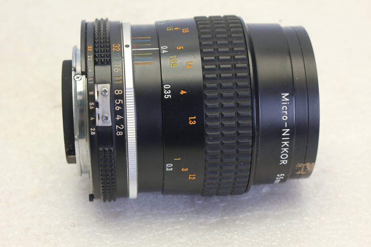 送料無料。ヘリコイド固着。ジャンク Nikon 55mm F2.8 MACRO マクロ  管理B19-25N拍卖