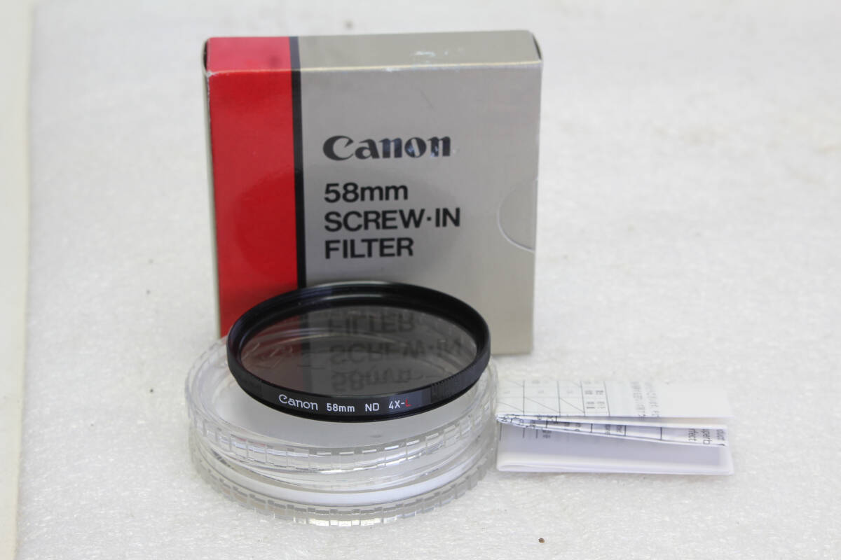 送料無料。中古。キャノン Canon ND 4x-L 58mm 減光フィルター   管理1-251005r拍卖