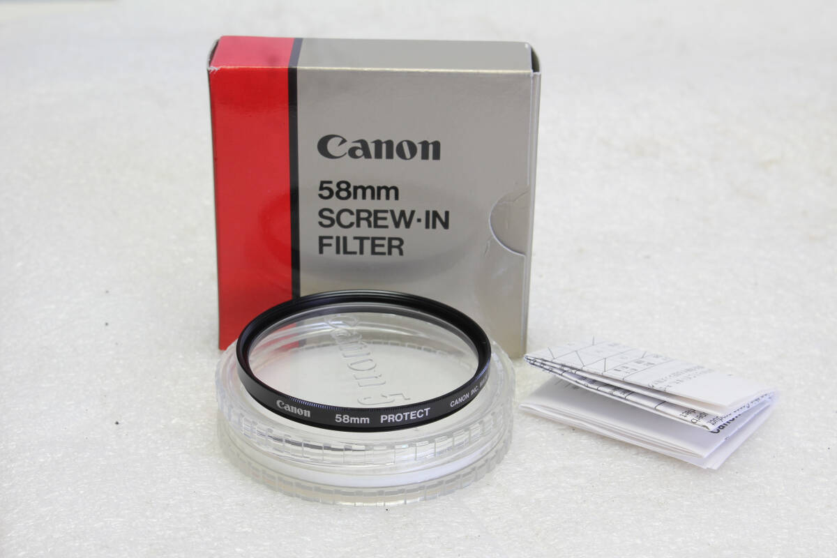送料無料。中古。キャノン Canon 58mm PROTECT 保護フィルター   管理1-251005r拍卖