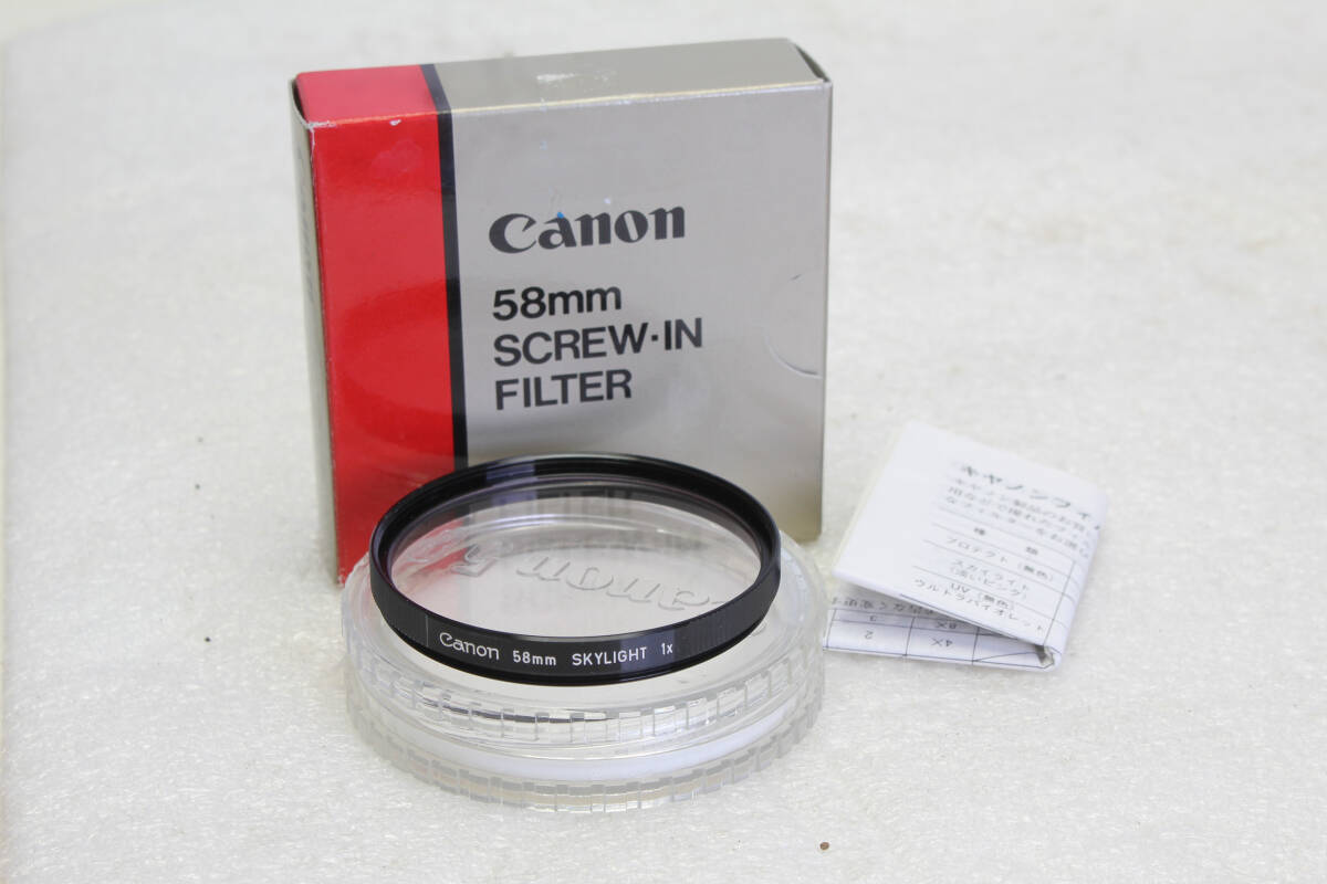 送料無料。中古。キャノン Canon 58mm SKYLIGHT x1 スカイライト 保護フィルター   管理1-251005r拍卖
