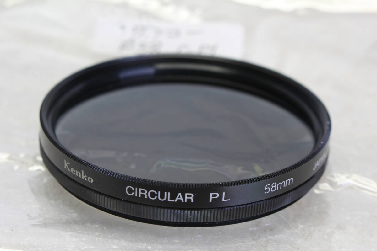 送料無料。中古。ケンコー Kenko 58mm 偏光 PLフィルター  管理1-251005r拍卖
