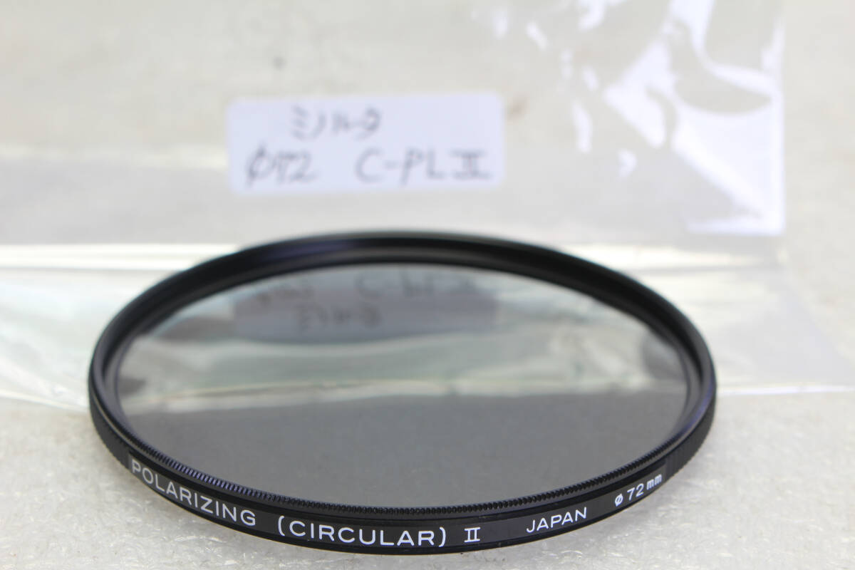 送料無料。中古。ミノルタ MINOLTA 72mm 円偏光 C-PL フィルター    管理1-251005r拍卖