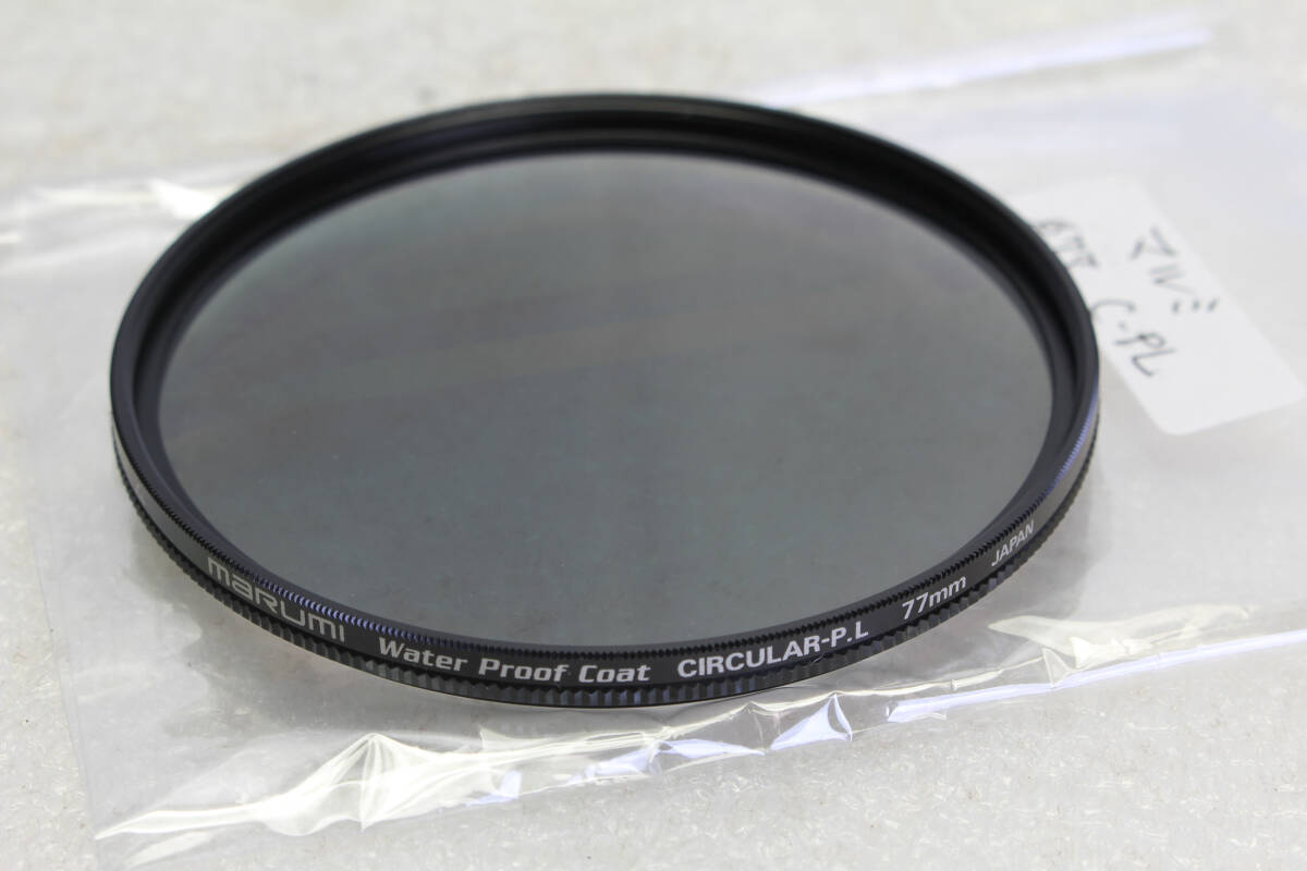 送料無料。中古。マルミ MARUMI Water Proof Coat 77mm 円偏光 C-PL(W)フィルター 薄枠タイプ    管理1-251005r拍卖