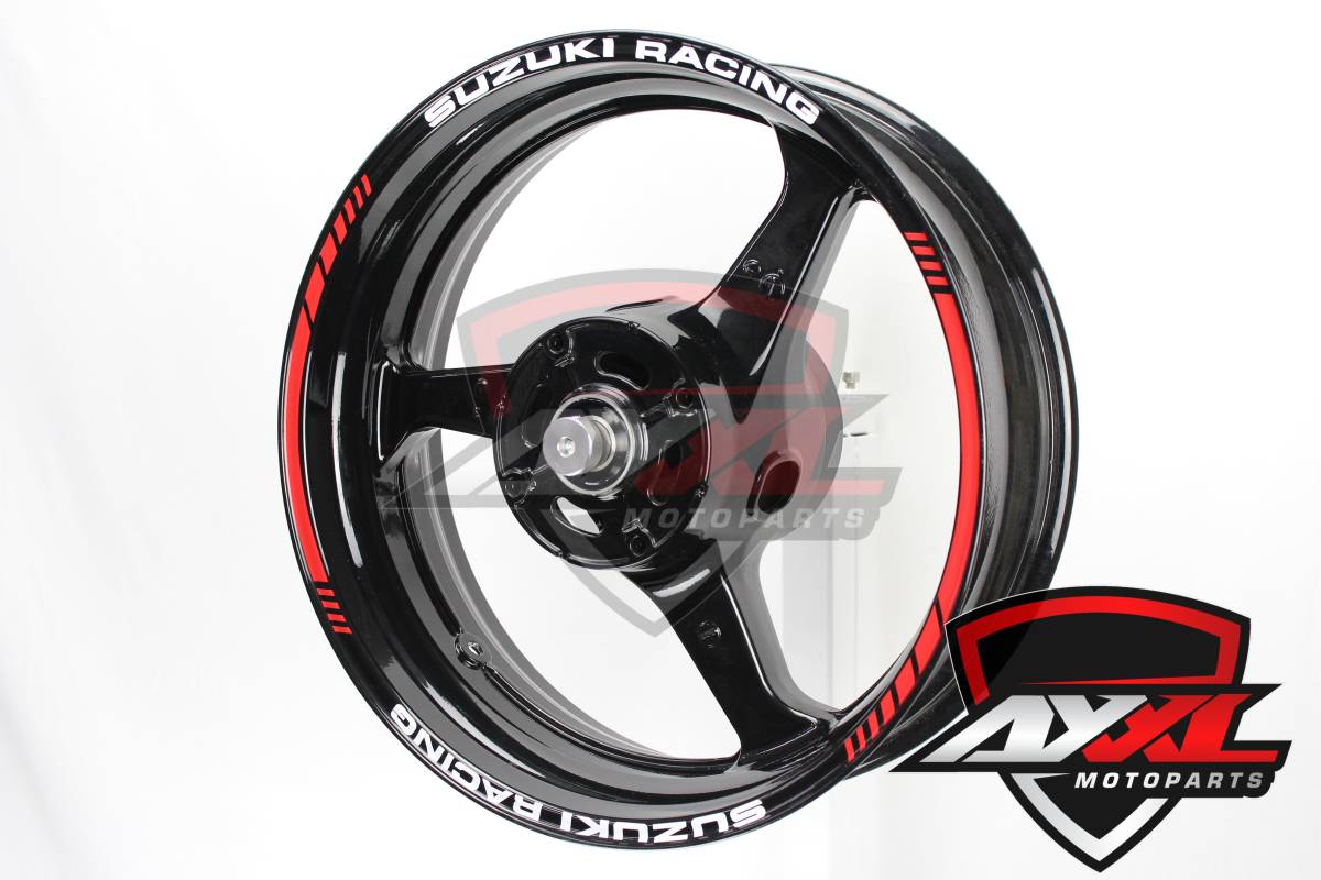 AXXL 各色 17インチ リムステッカー GSXR1000 GSXR750 GSXR600 GSXR400 GSXR250 GSX1400 GSX1300R 隼 GSXR1100 GS1200SS GS1100 刀 GSX250R拍卖