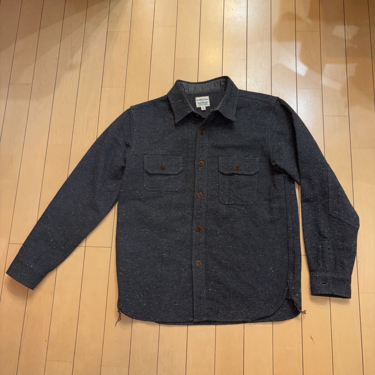 PHERROW'S フェローズ WOOL WORK SHIRTS ネップウールワークシャツ 22W-PHWS1拍卖