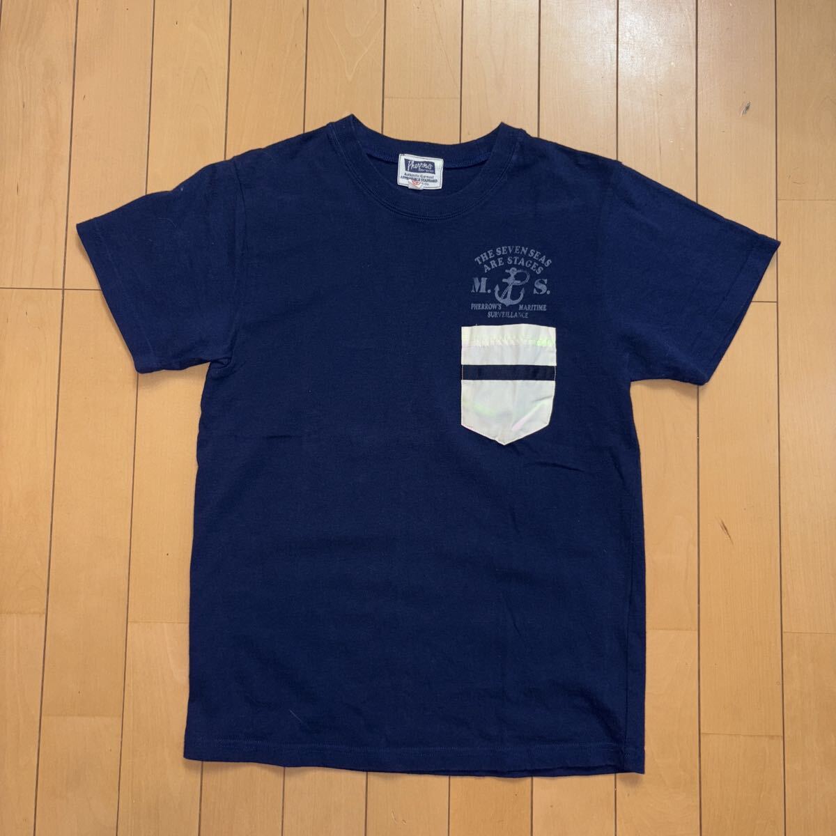 PHERROW'S フェローズ ステンシルプリントポケットTシャツ 拍卖