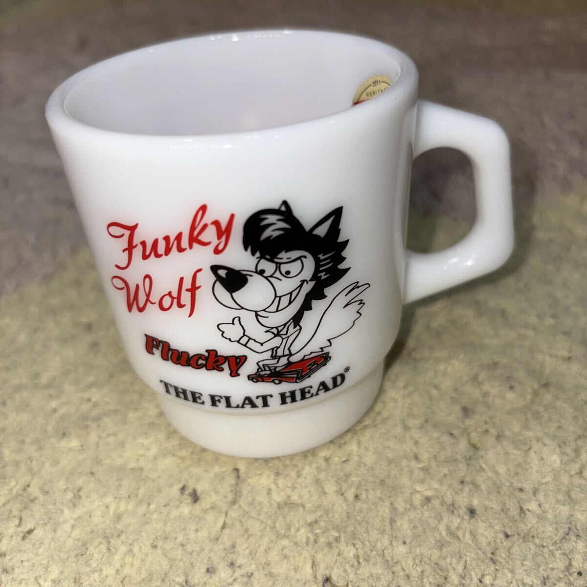 THE FLAT HEAD フラットヘッド FIRE-KING ファイヤーキング スタッキングマグ FLUCKY FLATHEAD拍卖