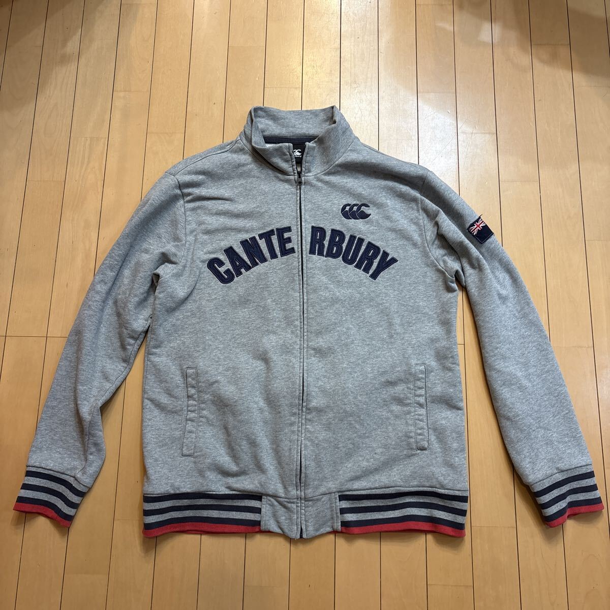 大きいサイズ カンタベリー canterbury ジップアップスウェットジャケットセットアップ 上下セット ラグビートレーニングスポーツウェア拍卖