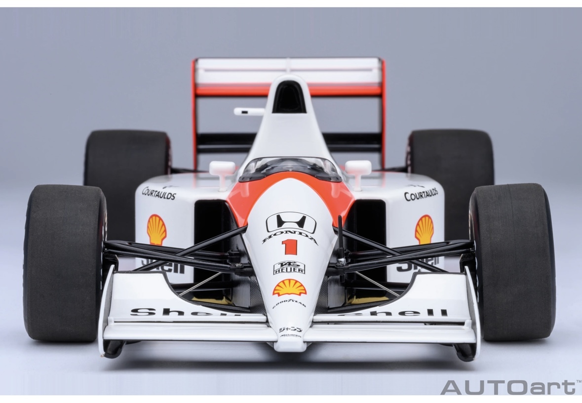 新品 AUTOart 1/18 マクラーレン ホンダ MP4/6 日本GP 1991年 (アイルトン・セナ)マルボーロシール付 オートアート拍卖