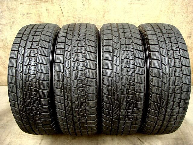 バリバリ山23年製185/55R15ダンロップ・ウィンターMAX WM02 中古4本SET 深溝ベリーサ/デミオ コルト/ノート  拍卖