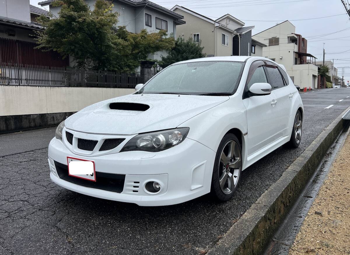 【無事故】スバル GRB インプレッサ WRX STi 純正6速MT 人気のホワイト色 綺麗なお車です。コレクション、カスタムベースにいかが?愛知拍卖