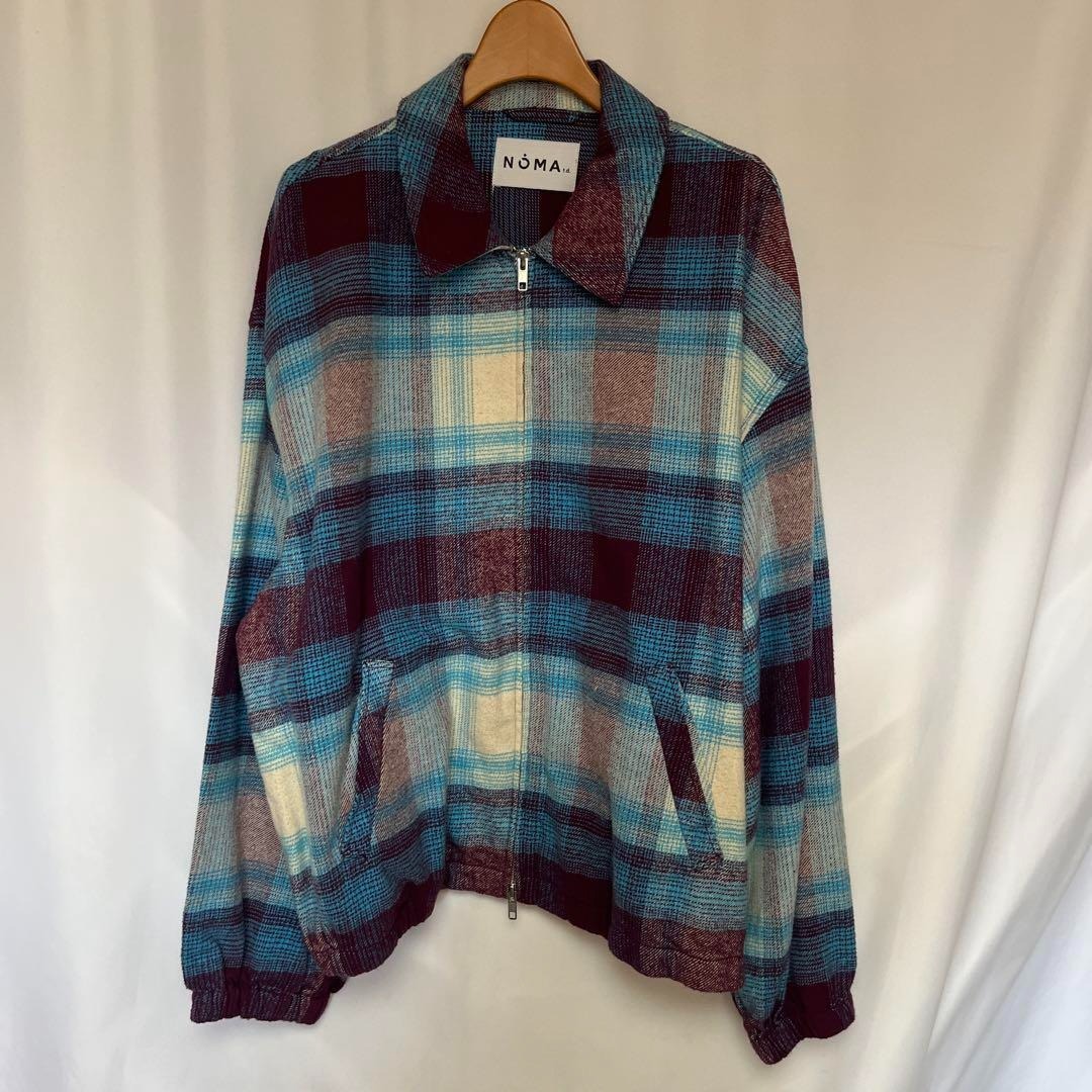 NOMA t.d. オンブレチェックジャケット ブルゾン 3拍卖