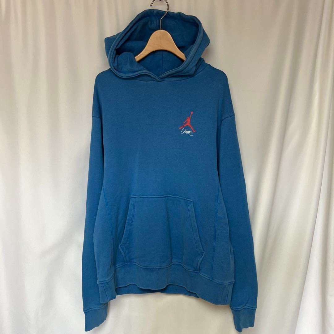 UNION × JORDAN スウェットパーカー ブルーM拍卖