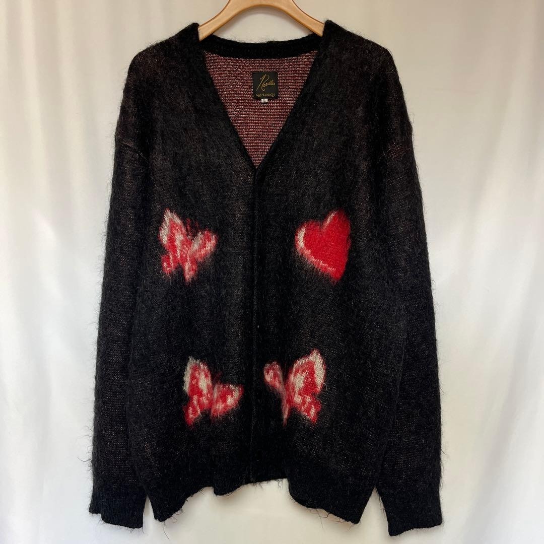 needles × girls don't cry モヘア カーディガン L拍卖