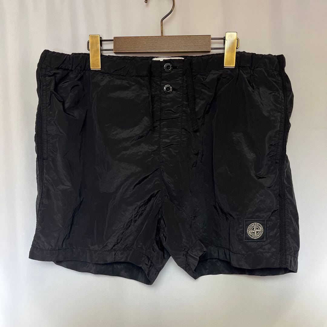 ストーンアイランド ナイロンメタル スイムショーツ 黒L拍卖