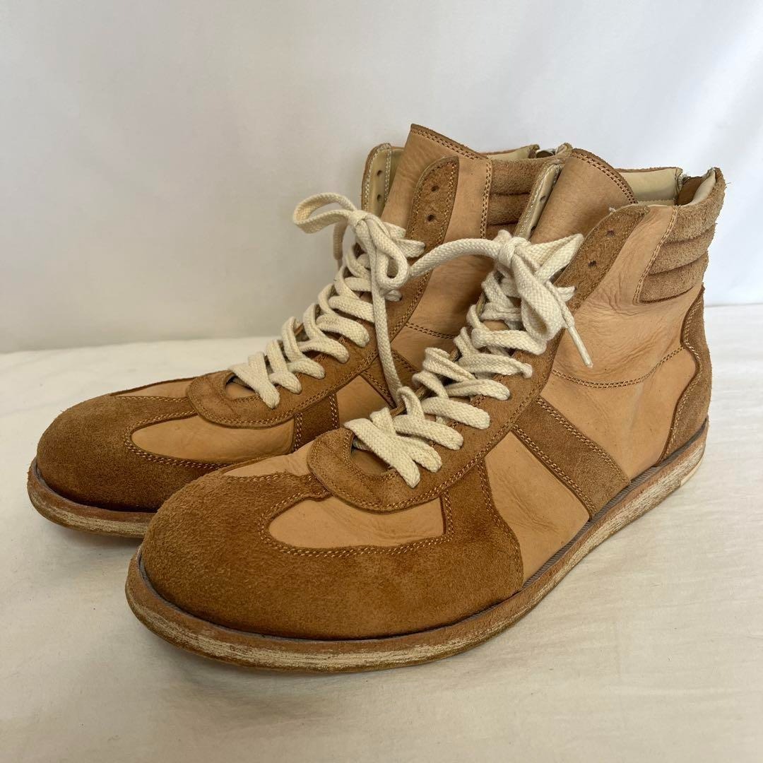 joli ジャーマントレーナー風 バックジップ ハイカット スニーカー ブーツ 28cm拍卖